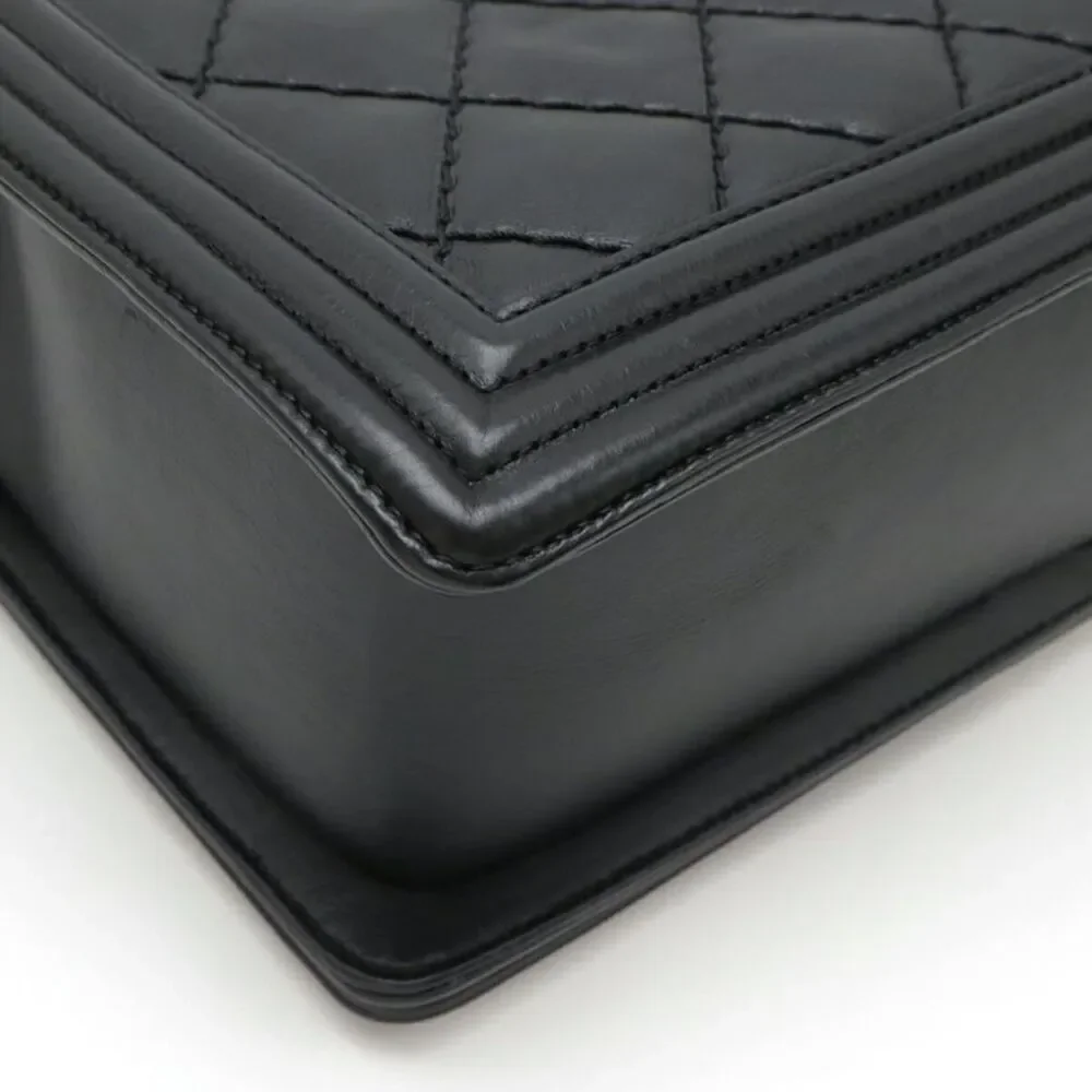 Chanel Boy Large Matelasse Chain Bag Black